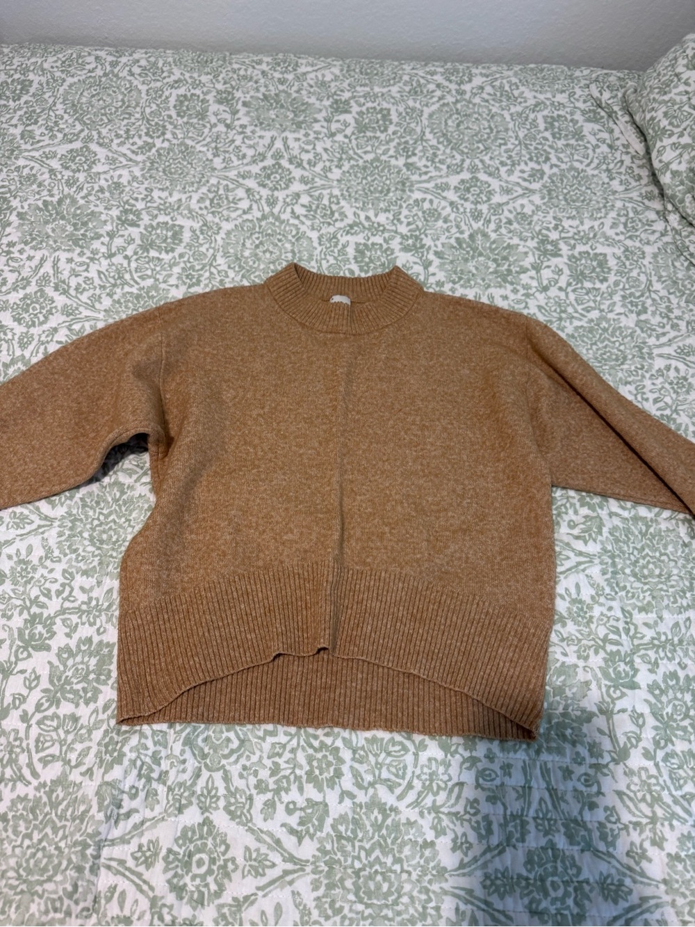 a new day Camel Crewneck Sweater
